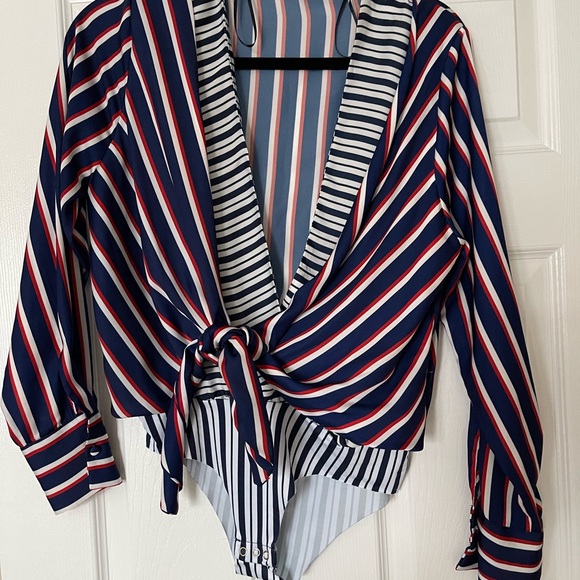 Zara Striped Bodysuit - Picture 2 of 6